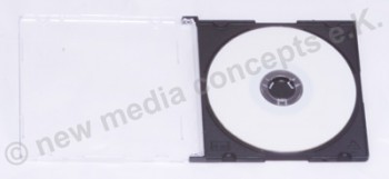 Mini DVD-R 10 Stück, Inkjet bedruckbar mit 1,46 GB Speicherplatz einzel in Transparente Jewel Cases verpackt.