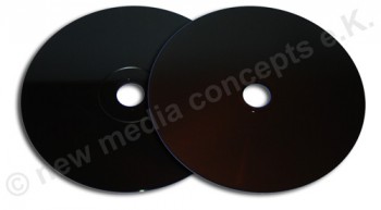 CD-R Carbon schwarz 10 Stük 80min / 700 MB, beidseitig schwarz zum archivieren
