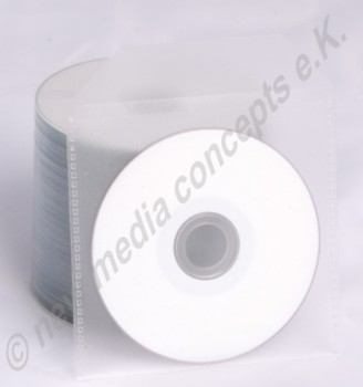 Mini CDs  50 Sück + PP-Kunstoffhüllen transparent