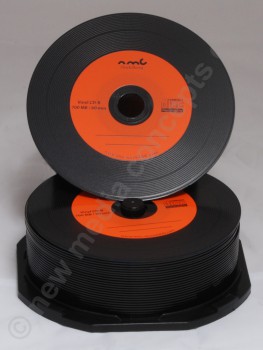 Vinyl CD Rohlinge Carbon Orange 25 Stück,700 MB zum archivieren