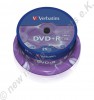 25 Verbatim DVD+R 16x Speed 4,7GB DVD-Rohlinge Matt Silver