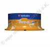 25 Verbatim DVD-R 16x Speed 4,7GB DVD-Rohlinge AZO