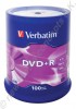 100 Verbatim DVD+R 16x Speed 4,7GB DVD-Rohlinge Matt Silver