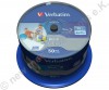 Blu-Ray 50 Verbatim Rohlinge BD-R Single Layer DL+ 25GB 6X Wide Printbale Hard Coat