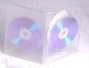 10 DVD-Boxen transparent für 4 CD oder DVD mit Booklethalterung