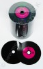 Vinyl CD Rohlinge Carbon, 100 Stück  Lila,700 MB zum archivieren, Dye schwarz