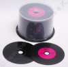 Vinyl CD Rohlinge Carbon, 50 Stück  Lila,700 MB zum archivieren, Dye schwarz