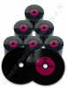 Vinyl CD Rohlinge Carbon, 600 Stück  Lila,700 MB zum archivieren, Dye schwarz
