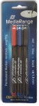 1 MediaRange CD/DVD/BluRay Markerset (blau/rot/schwarz), wasserfest