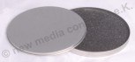 1 CD / DVD Metallbox rund Silberfarben mit Deckel
