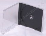 200 Jewel-Box für eine CD/DVD 120mm, Tray schwarz