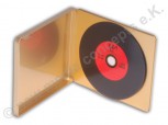 1 CD / DVD Metallbox Goldfarben zum aufklappen mit Schanieren