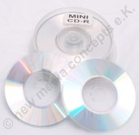 Mini CD-R 200 MB 10 Stück mit blanker Oberfläch in Cakebox