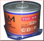 50 CD-R 80min/700 MB NMC 52x A-Qualität
