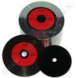 Vinyl CD Rohlinge Carbon Rot 100 Stück,700 MB zum archivieren