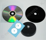 CD-R Silber/schwarz 700 MB 50 Stück+ PP-Taschen + Etiketten + Labelhilfe